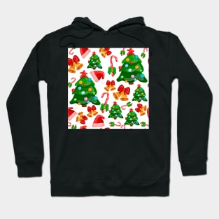 Merry Christmas and New Year pattern Hoodie